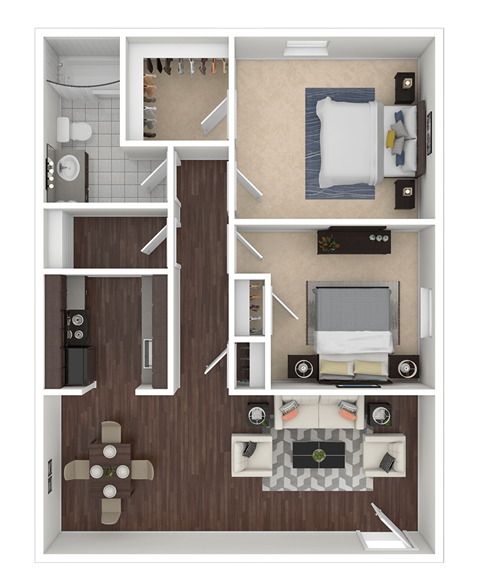 The Redwood Floor Plan at Brandywine Townhomes, South Carolina, 29445